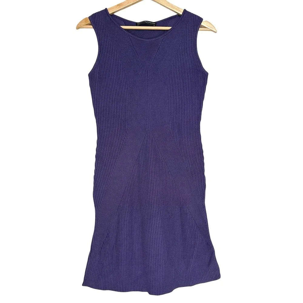 Peruvian Connection Lilias‎ Knit Sleeveless Dress Pima Cotton Purple XS